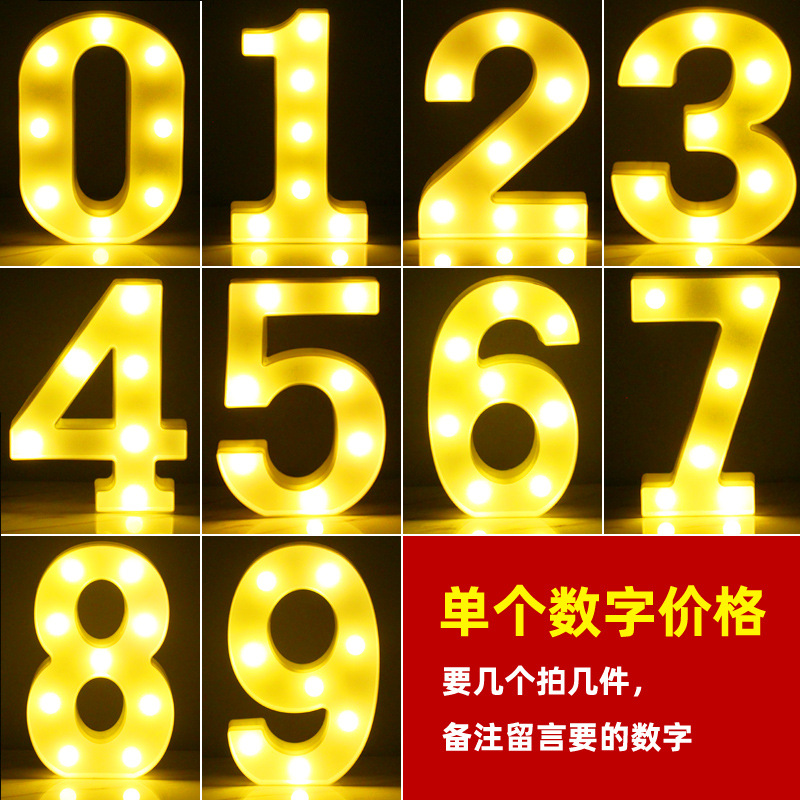 字母灯0-9