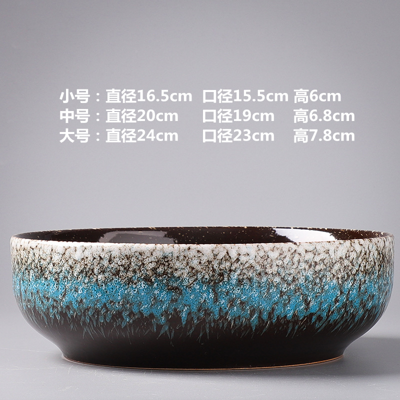 SKU-1-水培花盆-FJ蓝白色