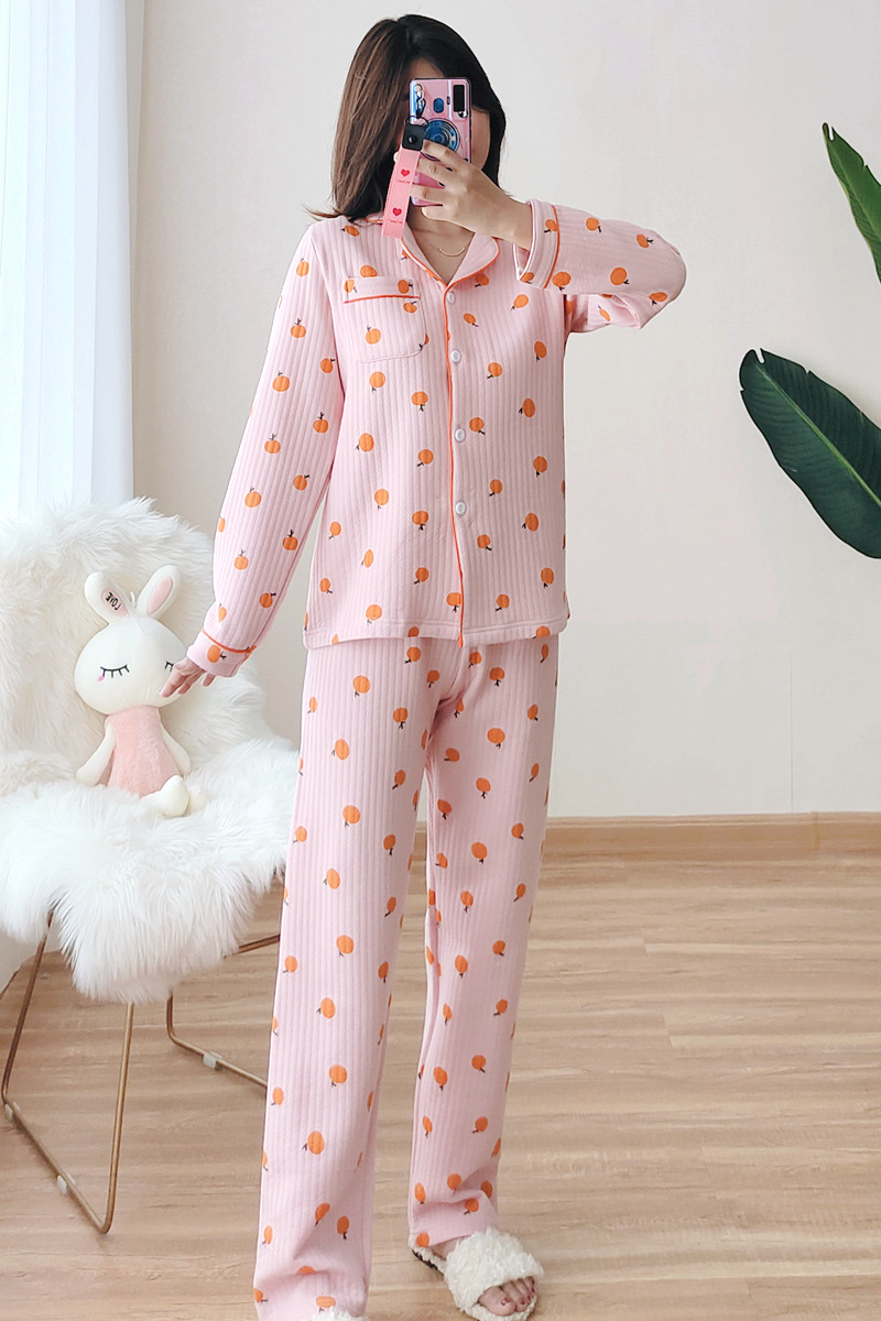 小橘子空气层睡衣