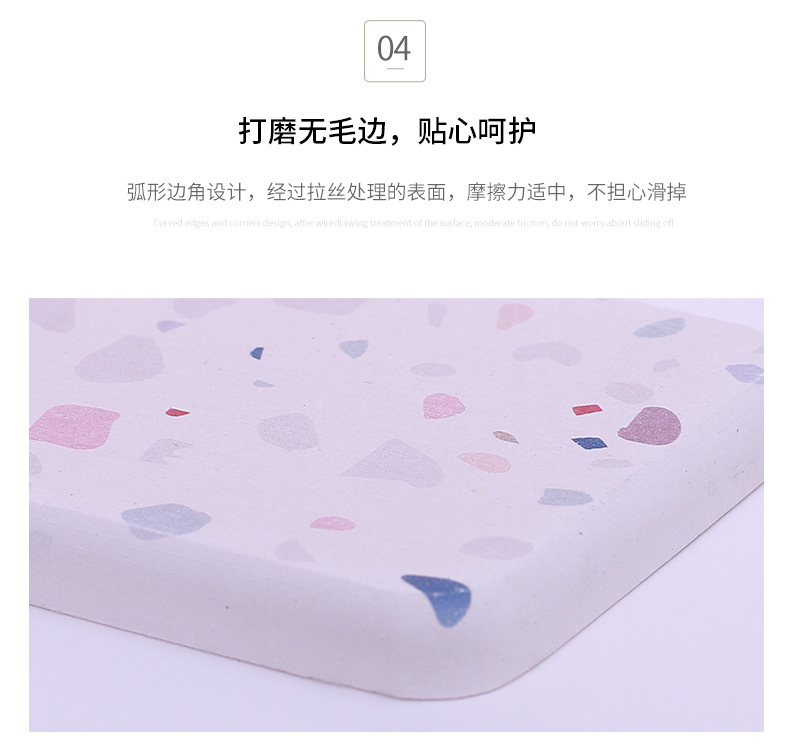 创意硅藻泥洗漱台垫子硅藻土洗手台防水垫电动牙刷胡须刀肥皂托吸