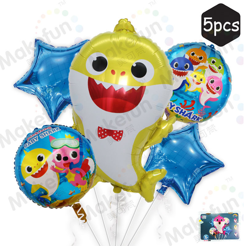 鲨鱼宝宝套装黄色