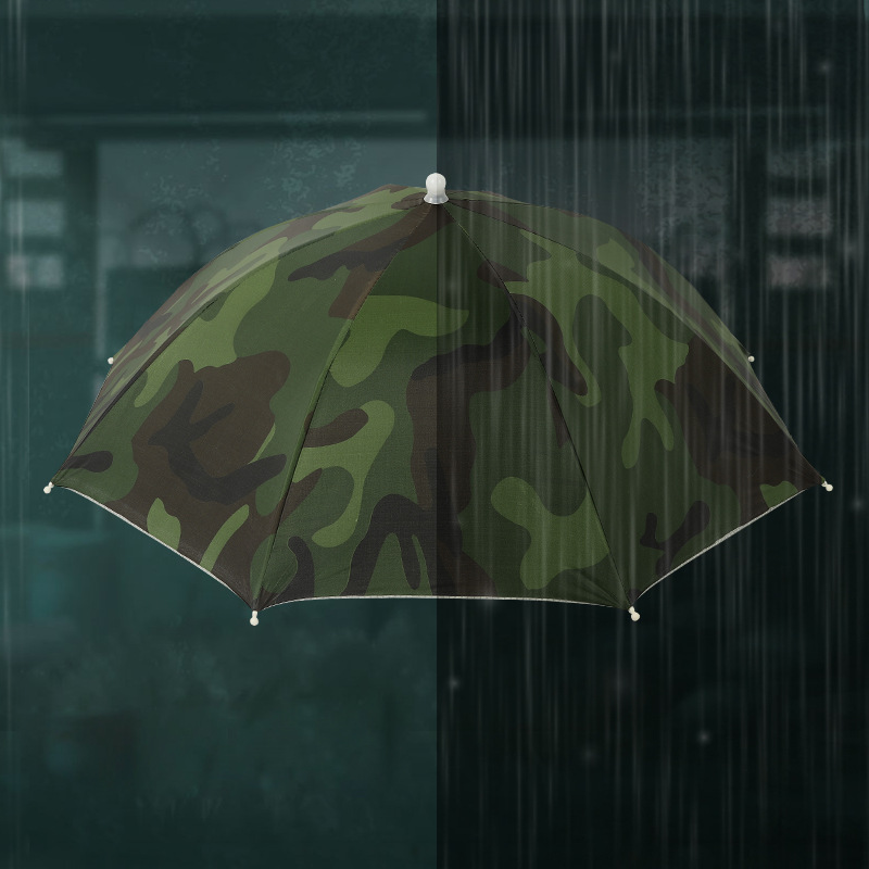 大号伞帽晴雨头戴帽子伞防紫外线防雨防晒防风遮阳 7