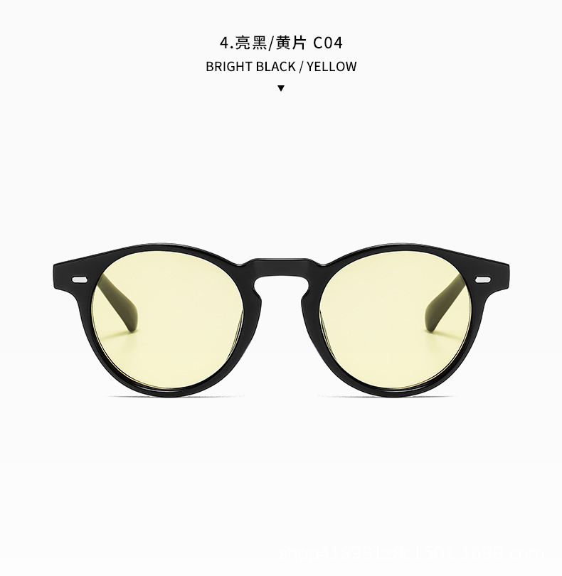 2020小圆框米钉款太阳镜