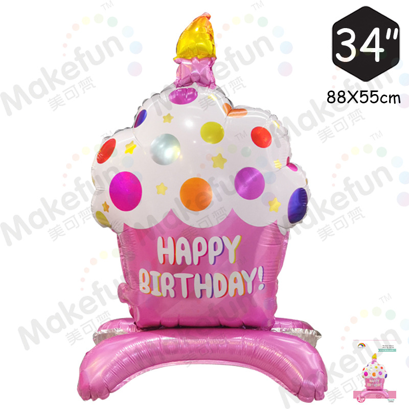 底座蜡烛杯子蛋糕粉色