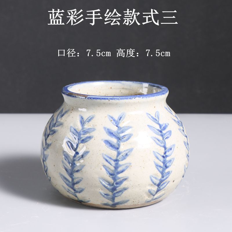 蓝彩手绘款式三