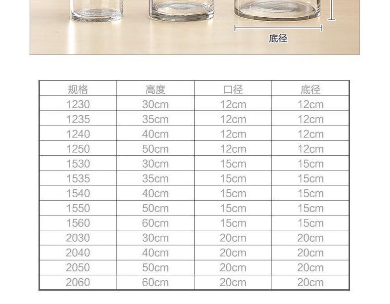 圆柱直筒玻璃花瓶_07
