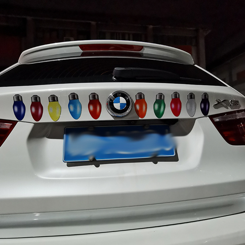 反光灯泡磁片圣诞磁性反光灯泡贴