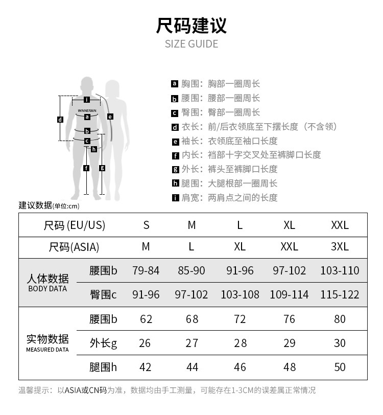 尺寸表