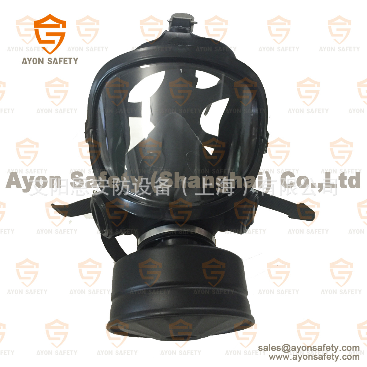 柱形三罐防毒面罩2