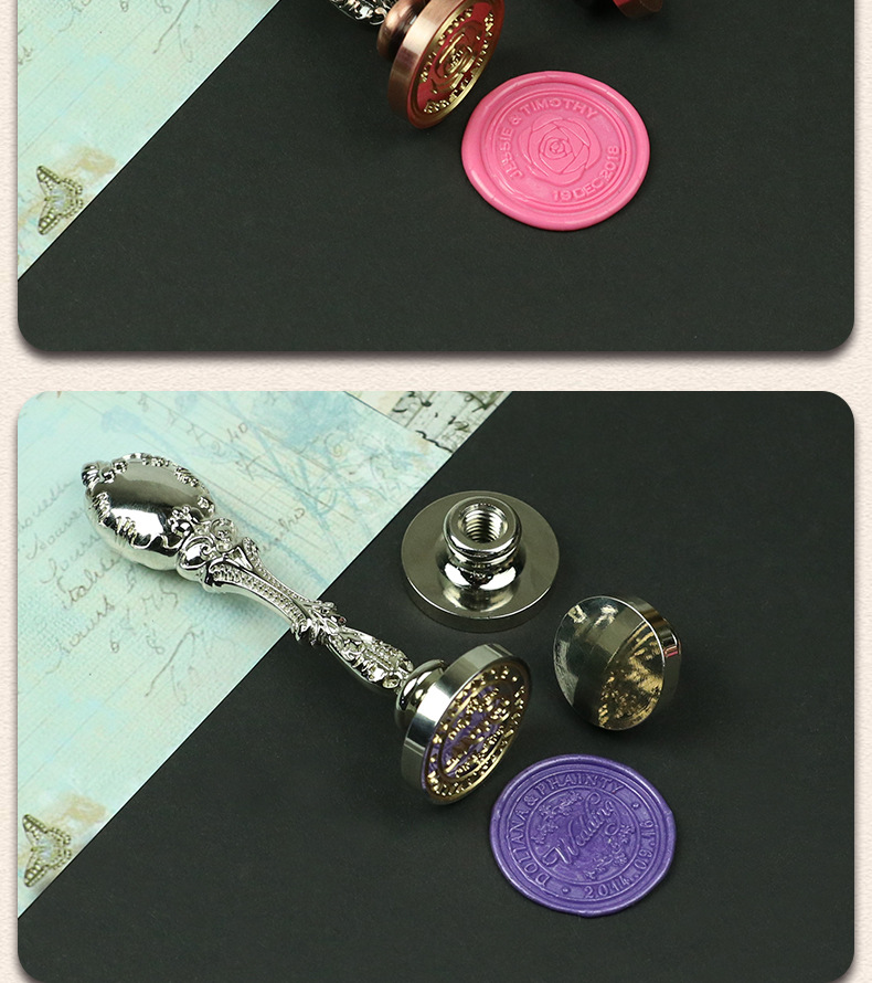 孔雀柄印章定制_12