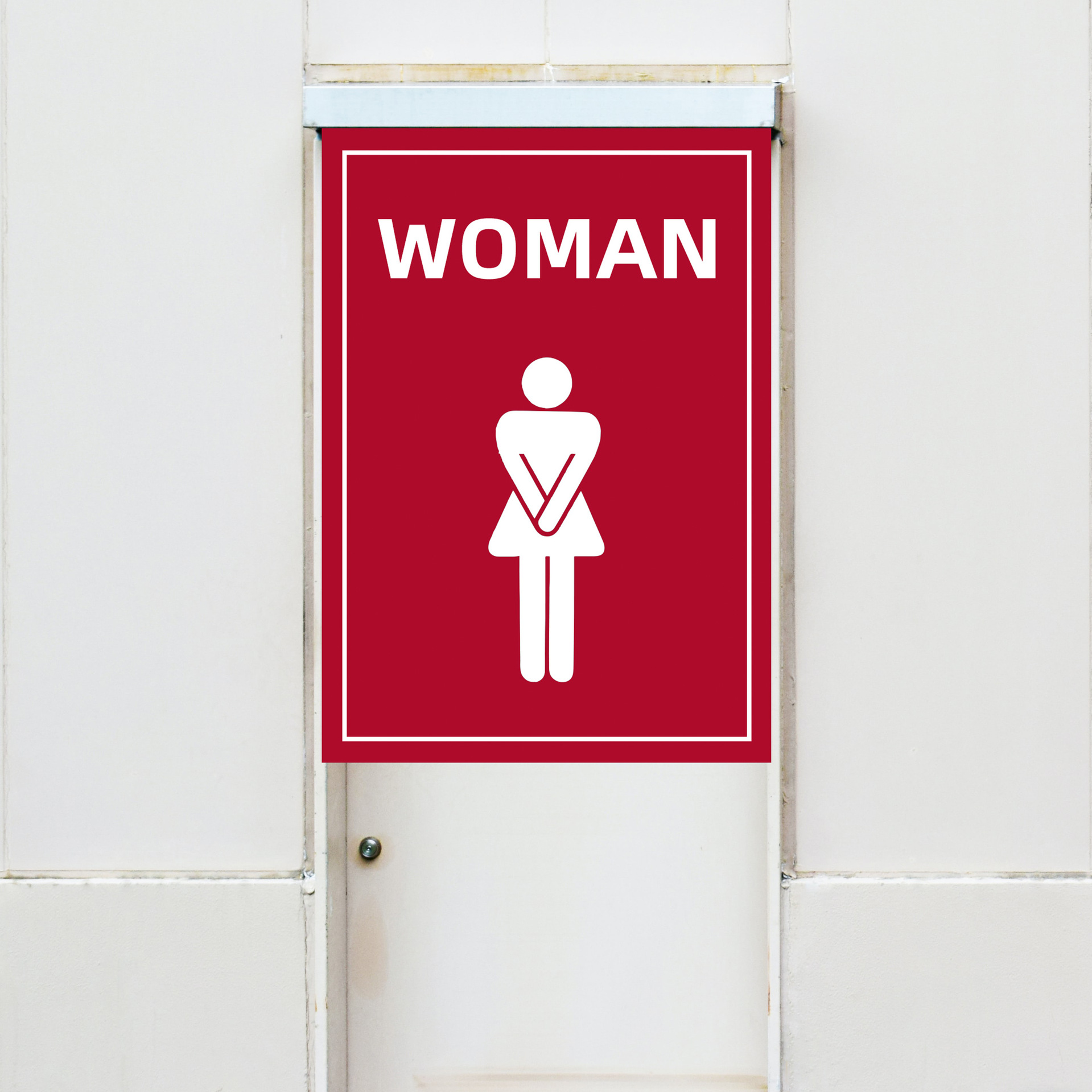 厕所7号-女红色