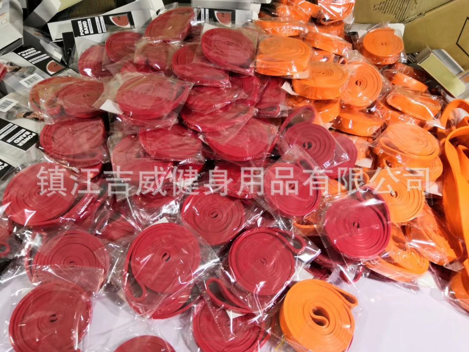 跨境专供工厂直销健身器材乳胶阻力带瑜伽拉力带 康复