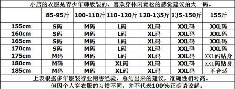 军埔尺码【按偏小一码推荐】
