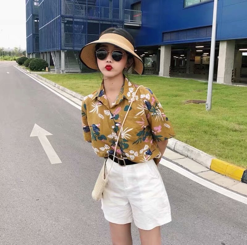 109花鸟#白 黄 墨绿P15 M-3XL (3)