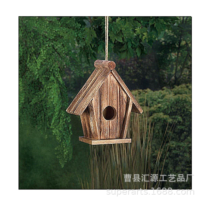 23 加工定制儿童用玩具画画实木合板便宜公益活动小鸟屋  木
