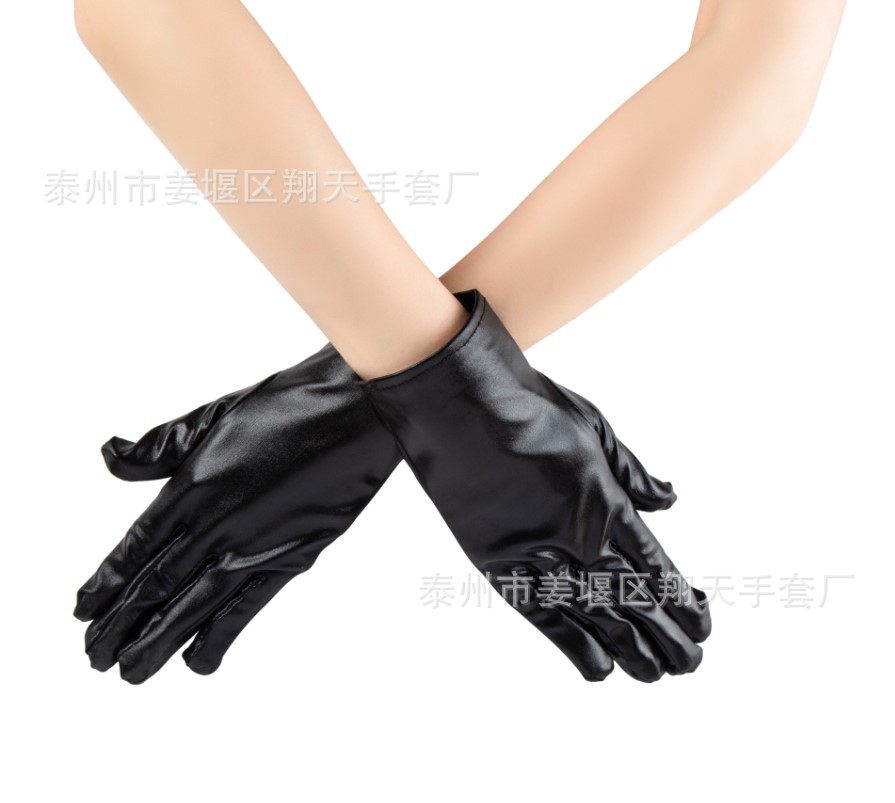 亮皮 黑色