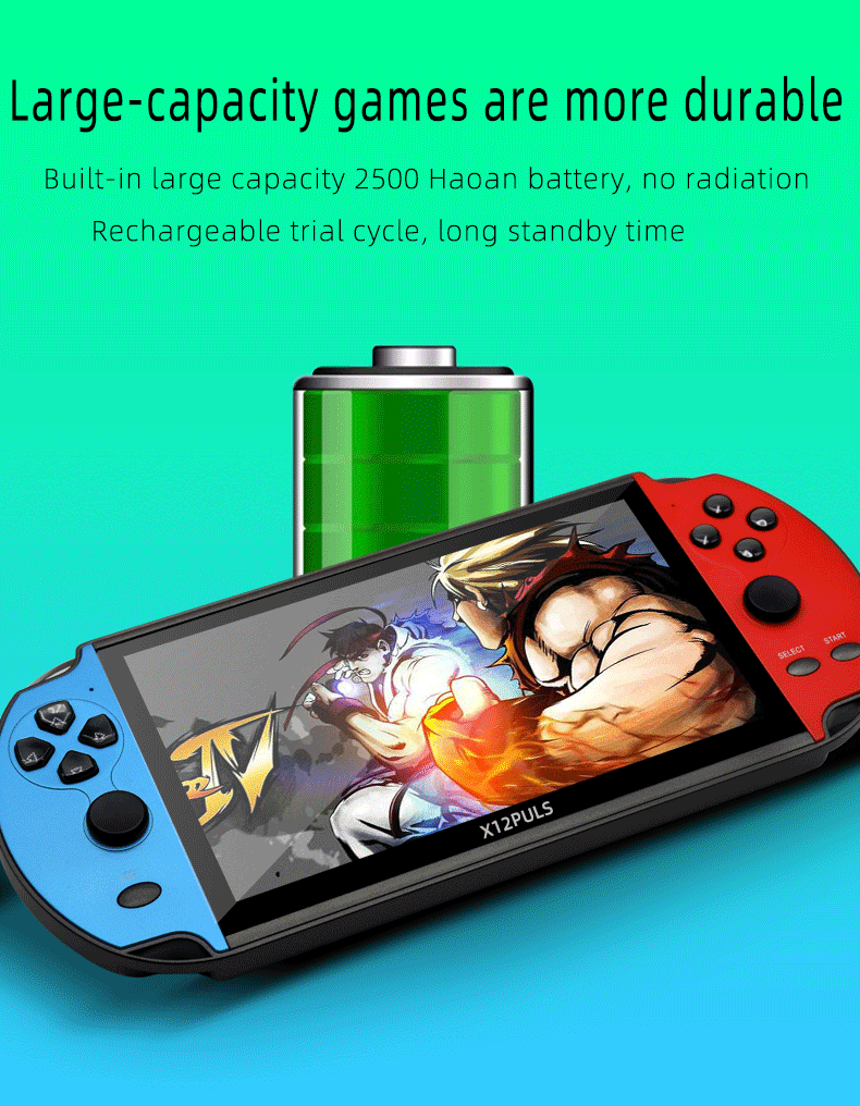 X12 7英寸PSP掌上游戏机掌机GBAFCNES