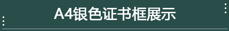 A4尺寸相框展示