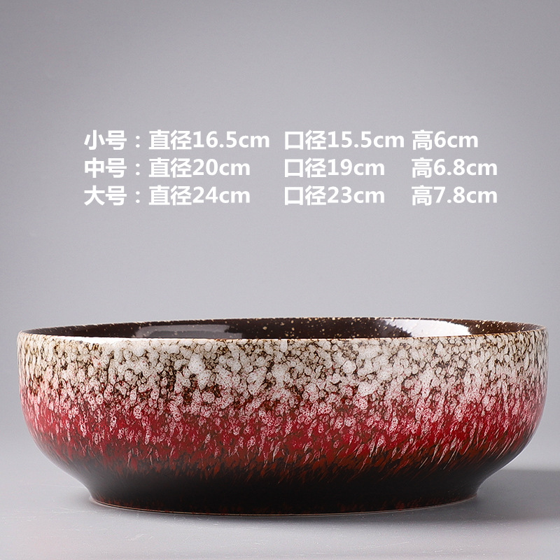 SKU-2-水培花盆-FJ红白色