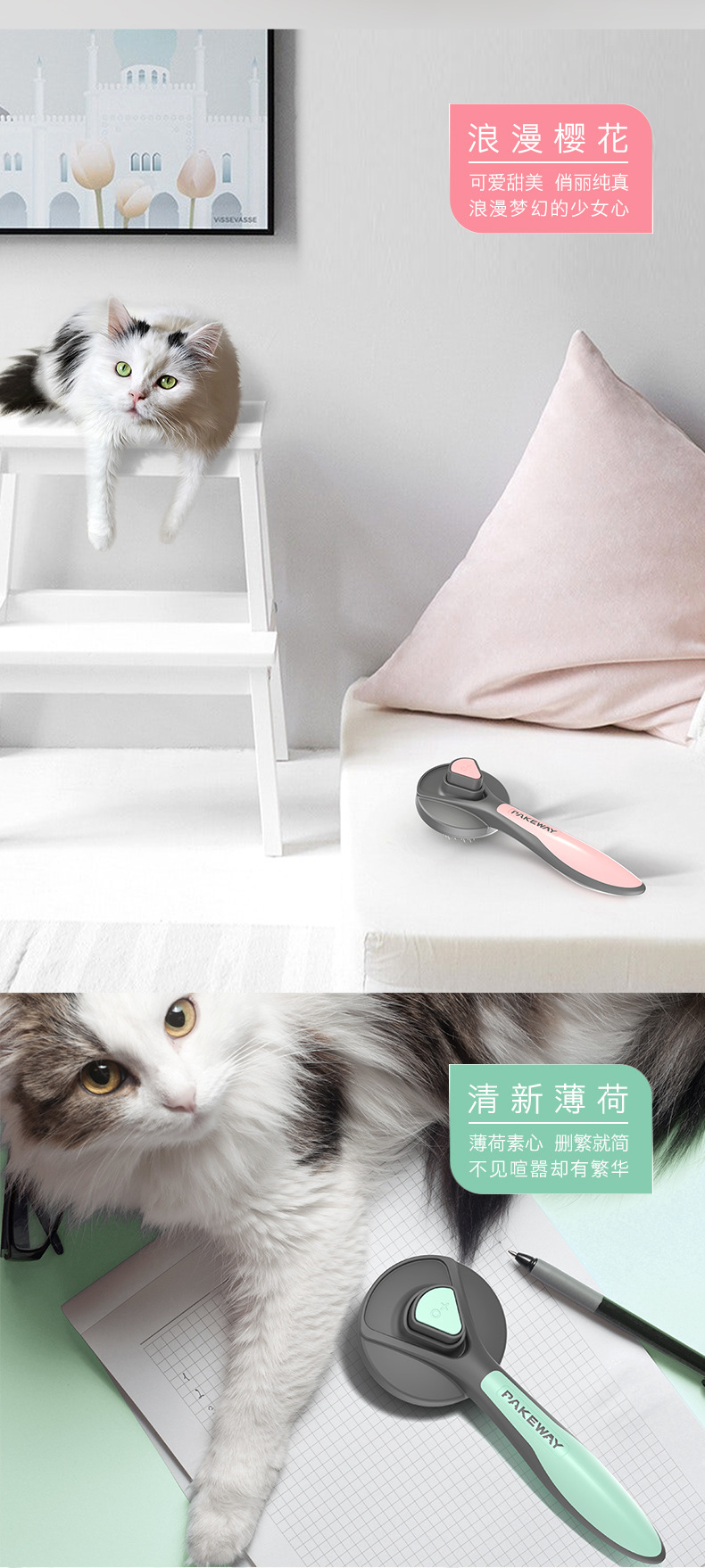 哈沃宠物梳子 派可为