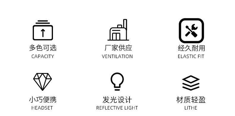 跨境爆款LED发光拉链灯夜间骑行露营发光钥匙扣警示灯可定制LOGO