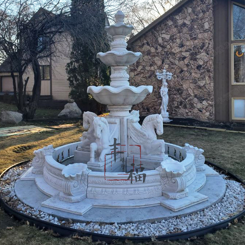 石雕马喷泉,大理石马喷泉,欧式马喷泉1.jpg