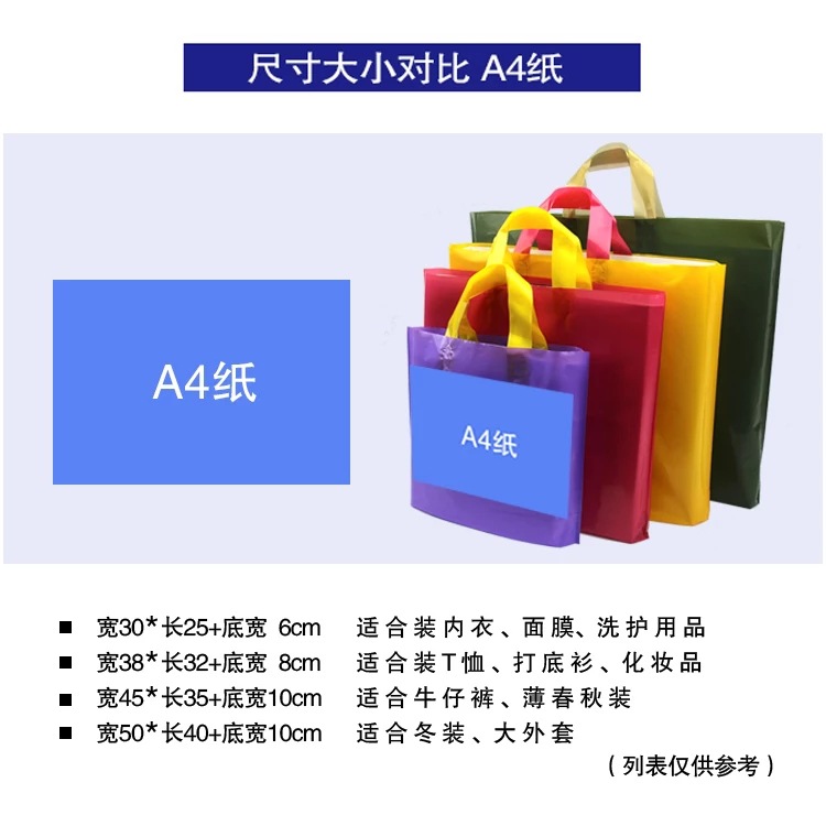 塑料袋子对比图