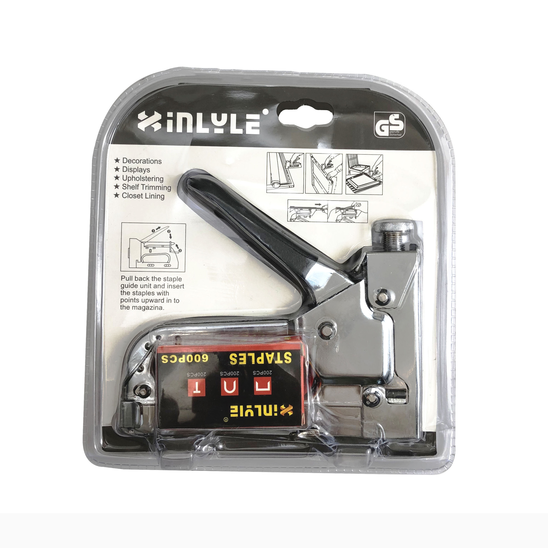 白色沾塑带一盒钉背面