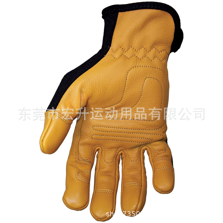 黑防火工作手套，羊皮款