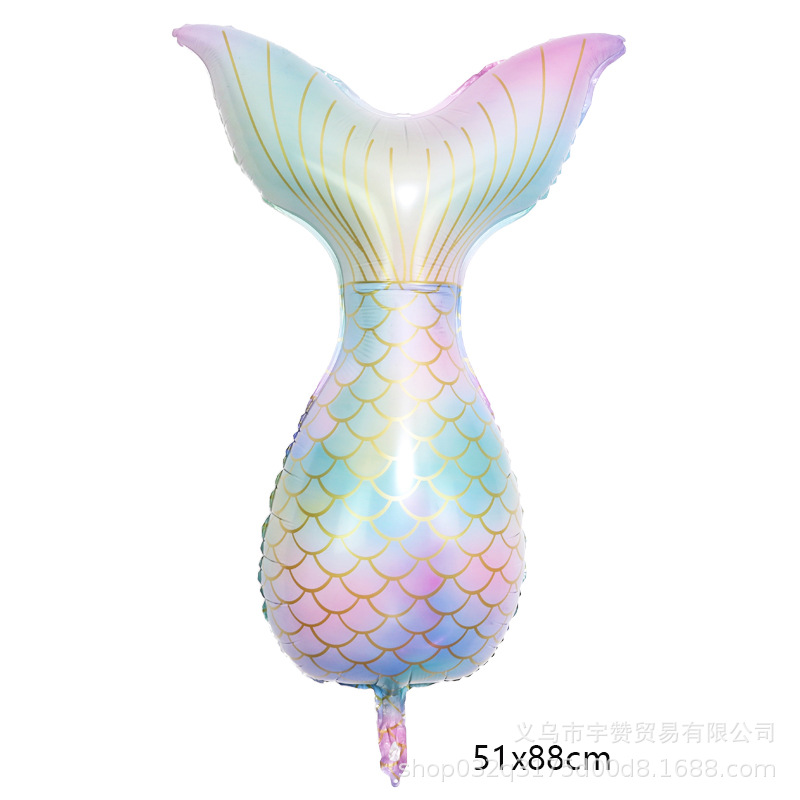 粉绿美人鱼尾size