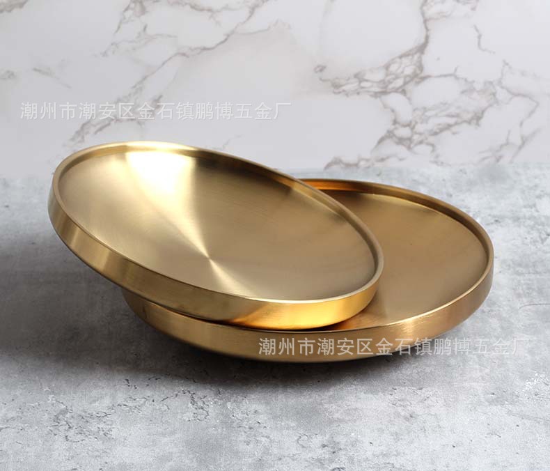 304金色加厚双层烤盘7