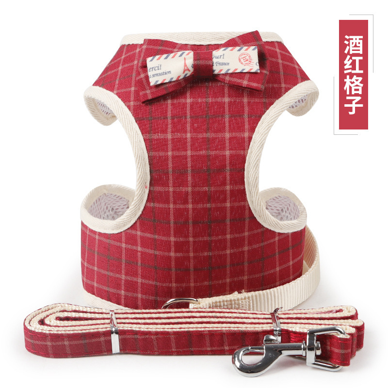 蝴蝶结韩版宠物胸背衣11