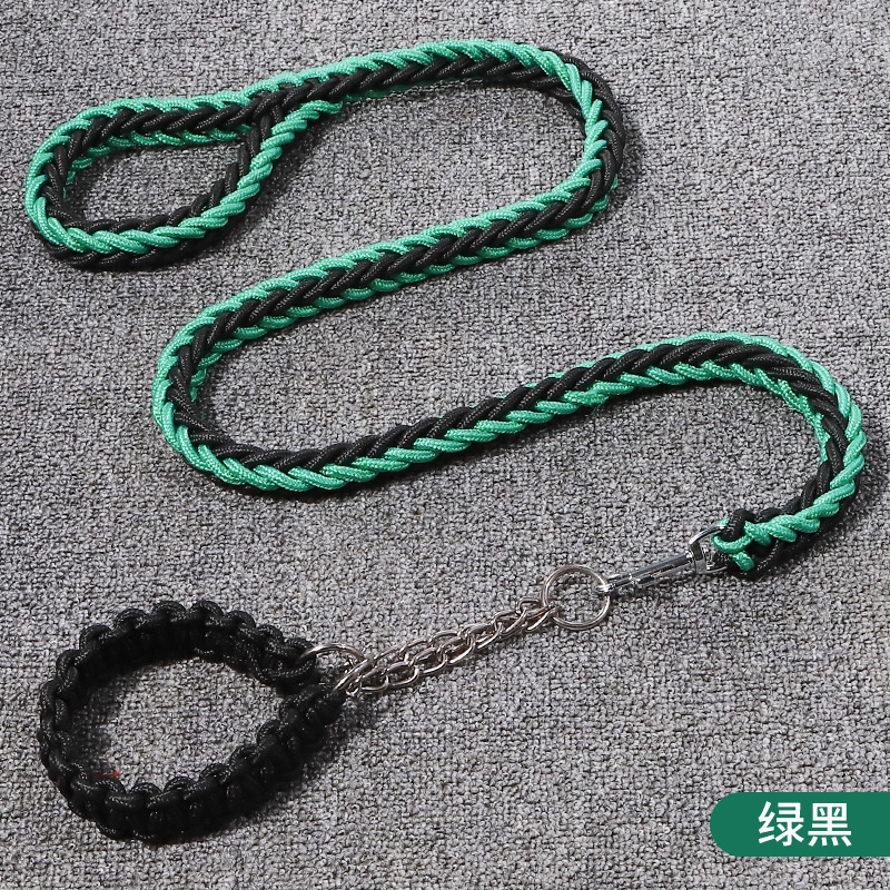 彩色八股尼龙编织宠物牵引绳2