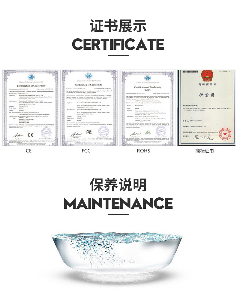 长方形冲浪按摩浴缸独立式单面玻璃视窗亚克力浴缸家用单人浴缸