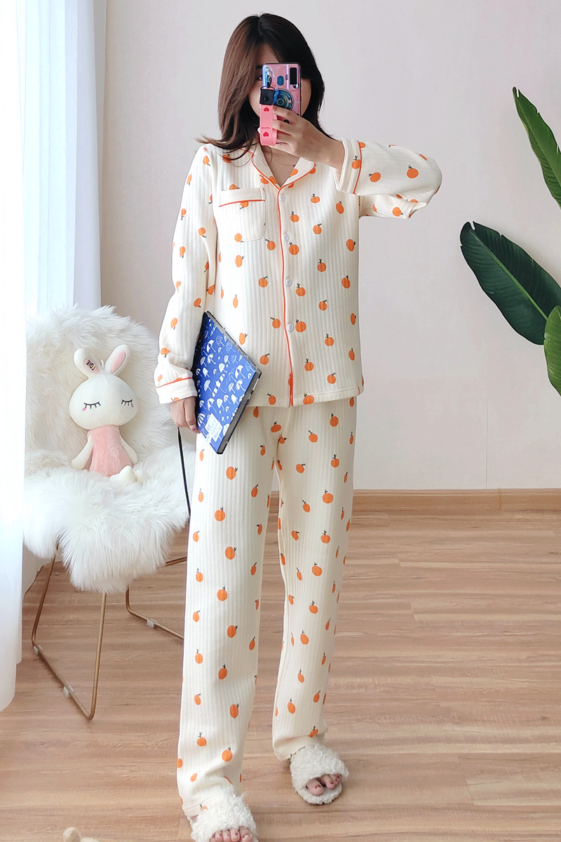 小橘子空气层睡衣