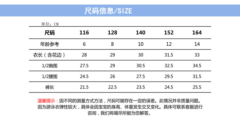尺码信息