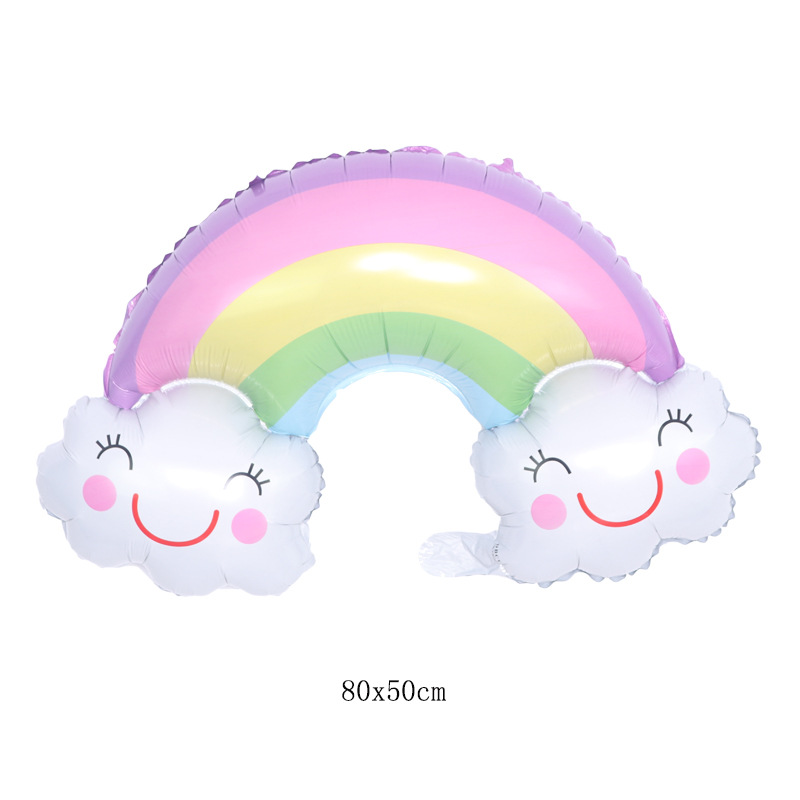 大号双笑脸彩虹尺寸