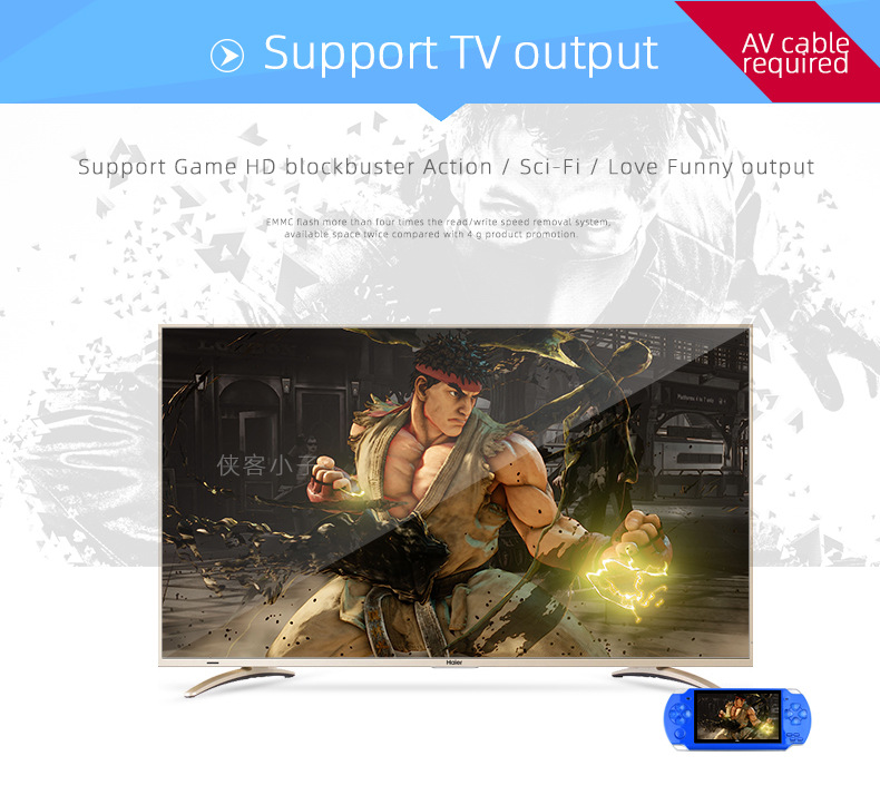 X6加强版PSP游戏机掌机4.3寸彩屏GBAnes