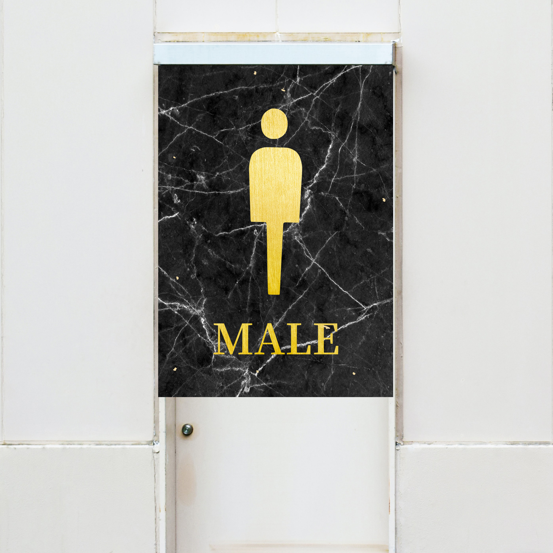 厕所12号-黑理石纹男