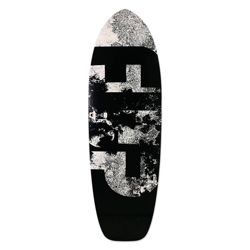 冲浪板标准款板面【黑灰字母】