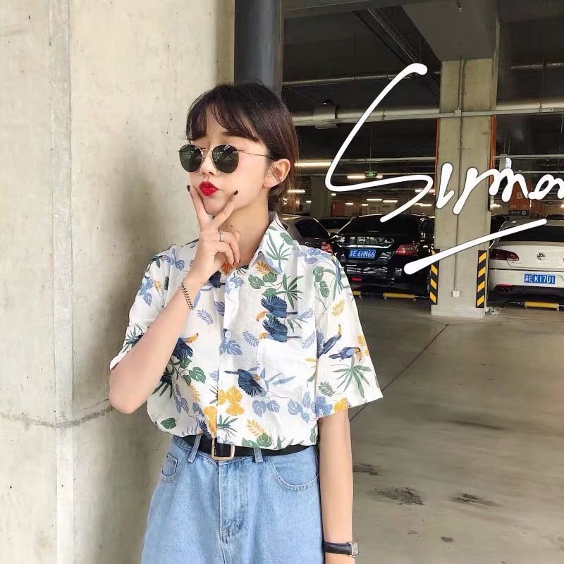 109花鸟#白 黄 墨绿P15 M-3XL (4)