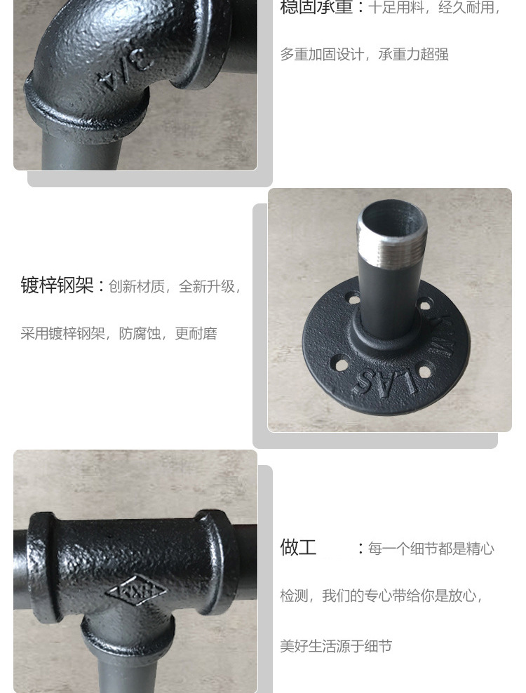 简约服装店衣服展示架上墙壁挂式侧挂货架女装挂衣架陈列婚纱架-