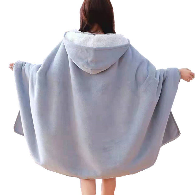 带帽子披肩