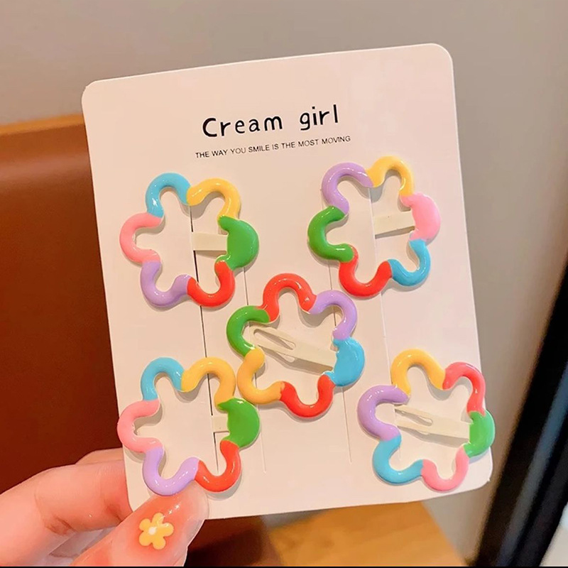 彩虹花朵-儿童5件套