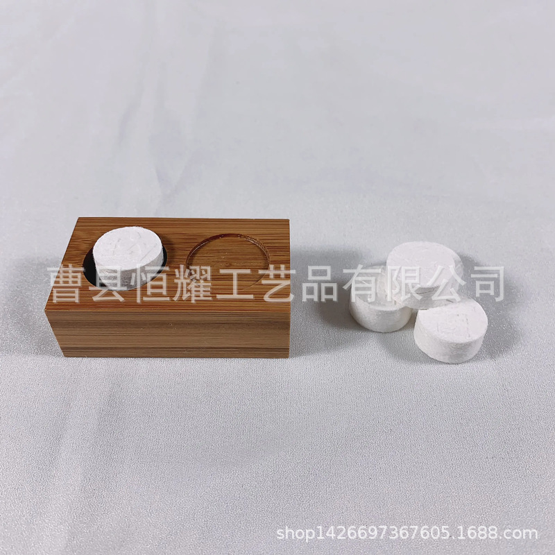 竹制压缩毛巾架桌面小颗粒洗脸巾收纳架跨境热销多孔收纳可定制