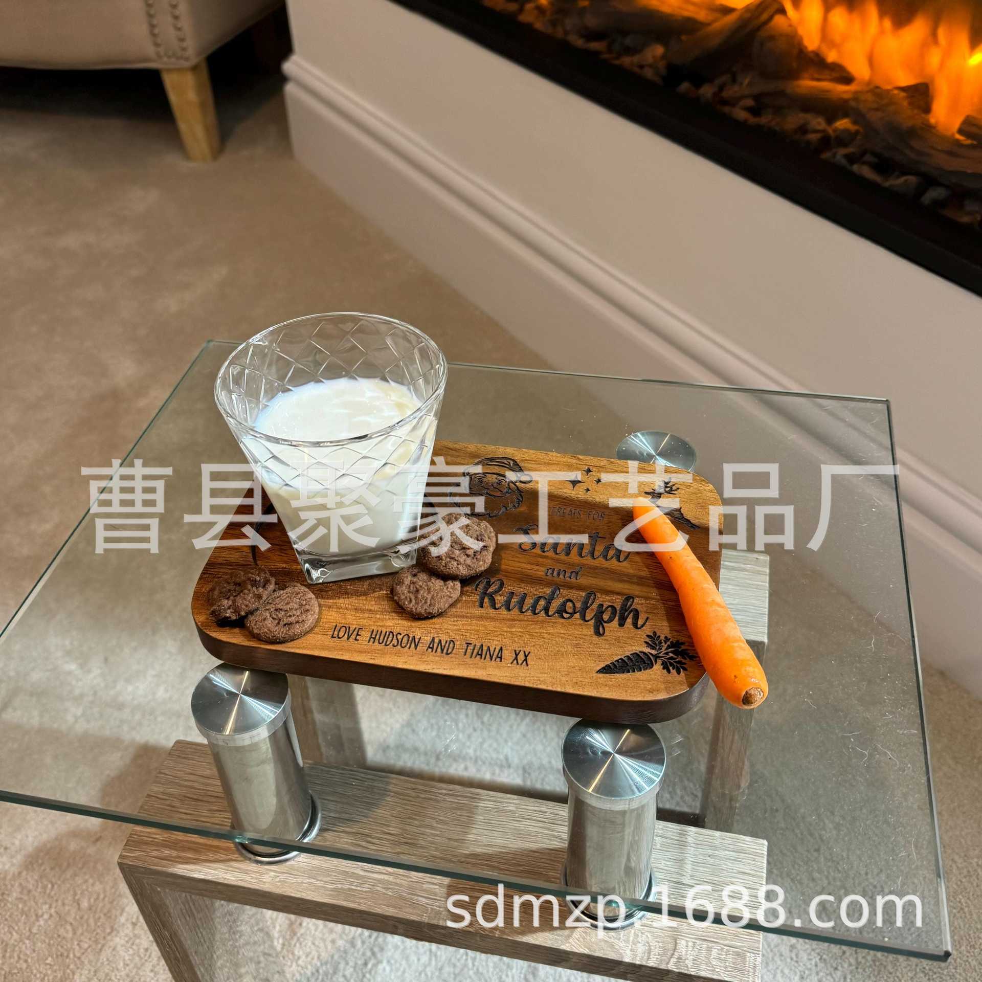 相思木盘实木早餐板木质咖啡托盘饼干食品木制桌面收纳摆件木盘