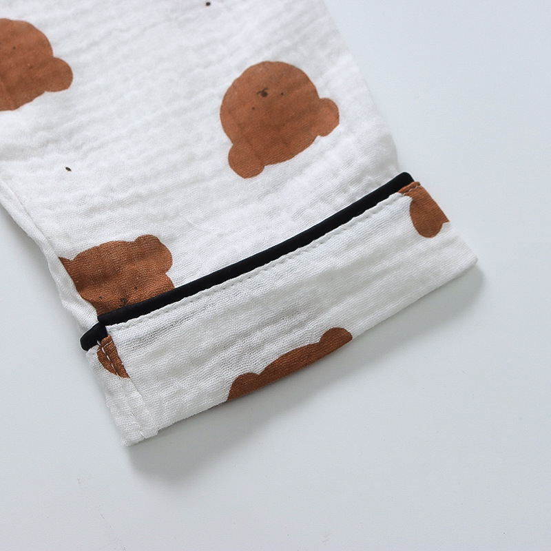 CA111-长-棉纱-咖啡熊头