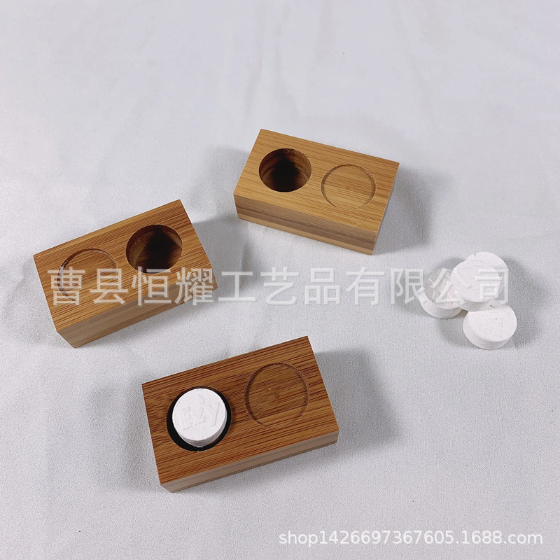 竹制压缩毛巾架桌面小颗粒洗脸巾收纳架跨境热销多孔收纳可定制