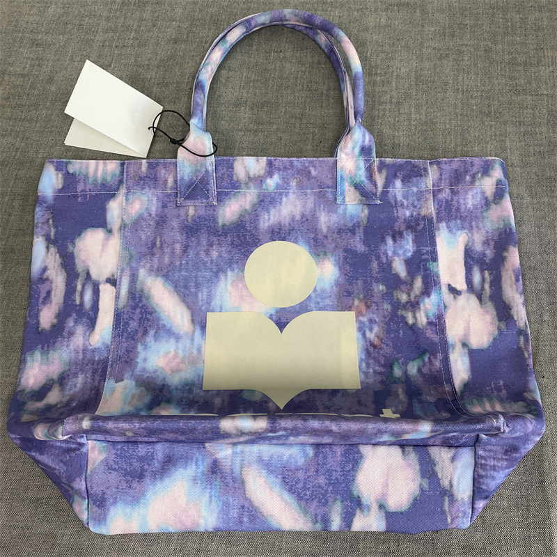 Isabel Marant帆布包 扎染粉 蓝紫.009