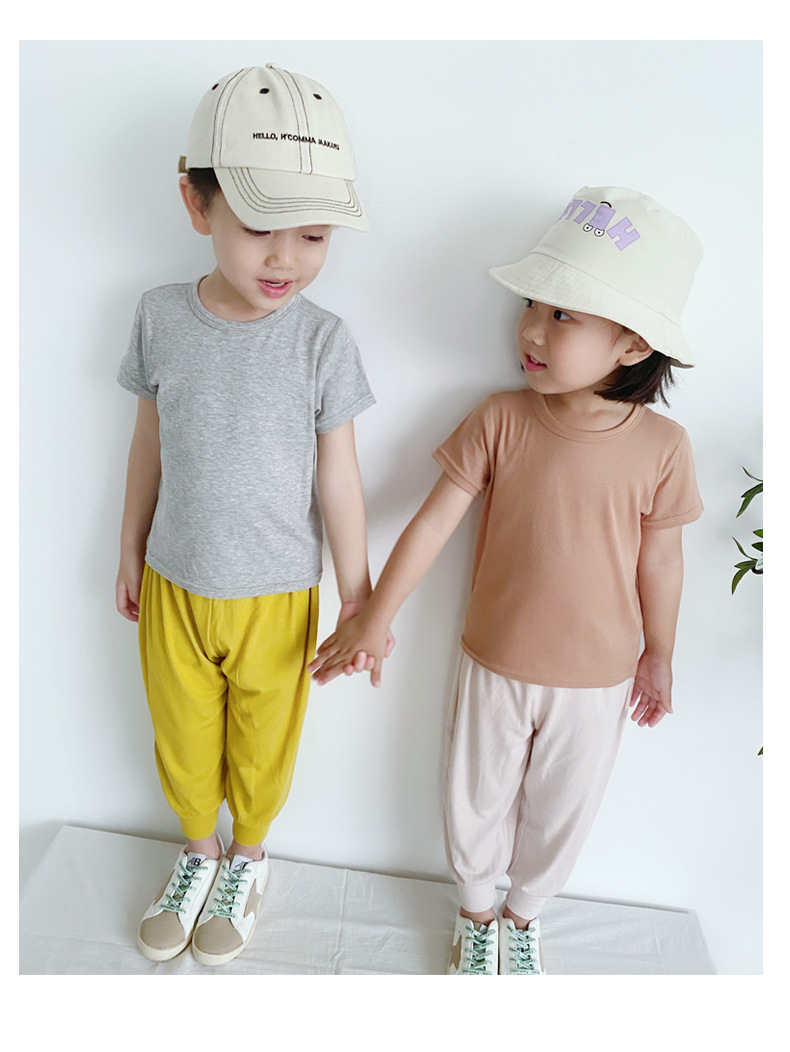 宝宝短袖纯色T恤_17